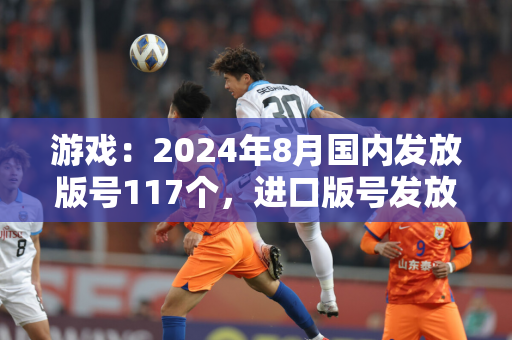 游戏：2024年8月国内发放版号117个，进口版号发放75个