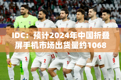 IDC：预计2024年中国折叠屏手机市场出货量约1068万台 同比增长52.4%