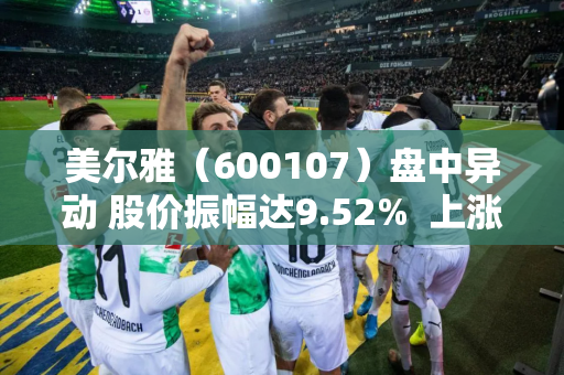 美尔雅（600107）盘中异动 股价振幅达9.52%  上涨7%（09-18）